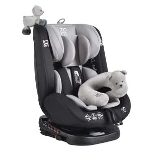 Moni Siège auto enfant du groupe 0/1/2/3, avec système Isofix pour une sécurité élevée, de la naissance à 36 kg maximum (0-12 ans) Gris - Publicité