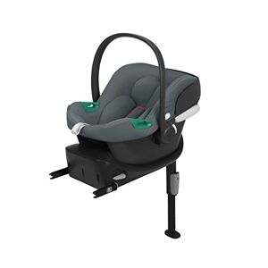 Cybex Coque Aton B2 i-Size avec Base One, De la naissance à environ 24 mois, Max. 13 kg, Base Isofix et Coussin Réducteur pour Nouveau-né inclus, Compatible SensorSafe, Steel Grey - Publicité