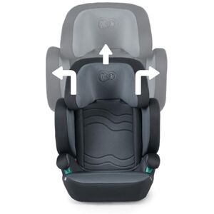 KINDERKRAFT XPAND 2 I-Size, Siège Auto, Isofix, Groupe 2/3 (15-36 kg), 100-150 cm, Réhausseur, Harnais de sécurité, la Largeur et la Hauteur Ajustable, Réglage Facile, Noir - Publicité