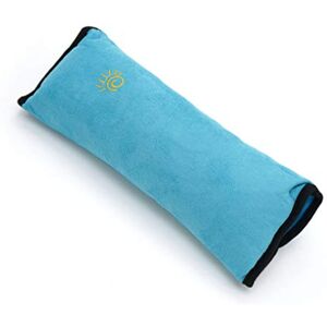 TENDUAGEN Oreiller de voiture pour enfants coussin de protection de l’épaule pour la ceinture de sécurité, sécurité oreiller détachable Pratique et confortable sécurité (blue) - Publicité