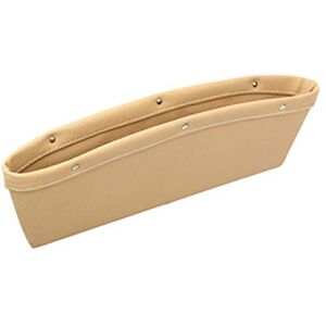 Qianliniuinc Les écarts Cuir Siège Côté Sac D'entreposage Remplissage Console de Poche(Beige) - Publicité