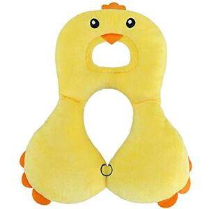 Yijie Bébé de la tête et du cou coussin de soutien pour les sièges d'auto meilleur oreiller Voyage pour les enfants, les nourrissons, enfants en bas âge tête Poussette appuie-tête en forme de U Support Poulet jaune - Publicité