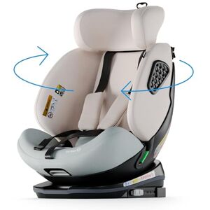 Babify siège auto rotatif à 360°, inclinaison 6 angles, 40-150 cm, haute sécurité ECR R129, installation facile siège auto isofix groupe 0 1 2 3 pour un voyage sûr - Publicité