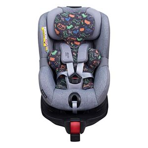 JYOKO KIDS Housse pour réducteur de siège auto bébé en coton compatible avec Romer Dualfix I-Size (Happy Dino) - Publicité