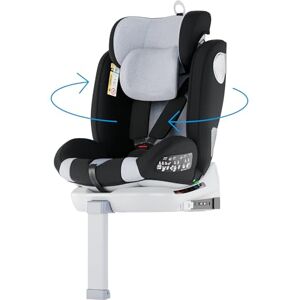 Babify Poussette 3 en 1 Avec siège auto bébé 0 à 36 kg, Rotation 360°, pied de soutien, Isofix, 3 inclinaisons Rehausseur voiture enfant haute sécurité ECE R129 - Publicité