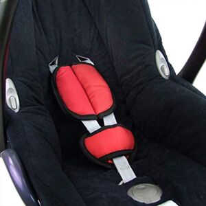 BambiniWelt by Rafael K. BAMBINIWELT Lot de coussinets de ceinture universels pour siège auto et siège auto Compatible avec Maxi Cosi Cybex (rouge) - Publicité