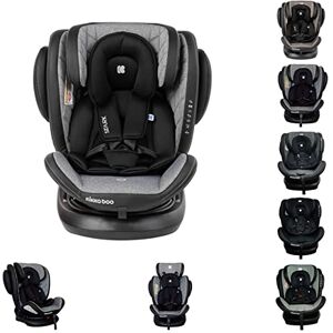 Kikkaboo siège enfant Stark groupe 0+/1/2/3 (0-36 kg) Isofix pivotant sur 360°, coloris:gris noir - Publicité