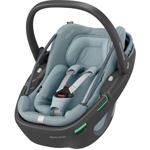 Maxi-Cosi Coral 360 i-Size, Siège-auto bébé, Siège-auto nouveau-né 360, 0 à 12 mois (40 à 75 cm), Rotation à une main, Nacelle ultra légère, Protection G-CELL, Grand canopy pare-soleil, Essential Grey - Publicité