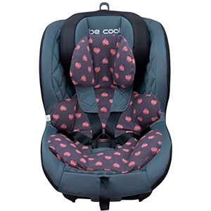 JYOKO KIDS Housse en coton pour réducteur de siège auto compatible avec Be Cool Twist (avec œillet, fleur heart) - Publicité