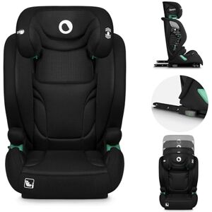 lionelo IGO I-size Siège-auto pour enfants, groupe 2 3, de 100 à 150 cm ISOFIX ou fixation frontale sans ceinture, dossier et appui-tête réglables avec dossier amovible (Black) - Publicité