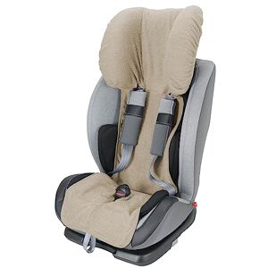 Baby Idea Babysanity Housse pour siège auto 9/36 et 15/36 kg en double éponge 100 % coton Beige - Publicité