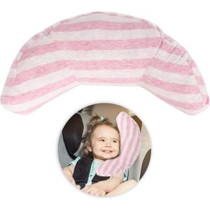 Colexy Oreiller de Voiture Protéger Cou Nuque Fille Garçon, Coussin Ceinture Securite Enfant de Voiture, Amovible Oreiller de Ceinture de Sécurité Pour Enfants Tête de Bébé Support de Cou (Rose) - Publicité