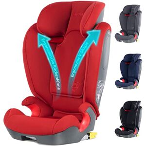 AVOVA Star-Fix Siège auto 100-150 cm avec ISOFIX Standard R-129, rehausseur à dossier haut groupe 2/3 4-12 ans Made in Germany Maple Red, avec Protection de Siège Voiture - Publicité