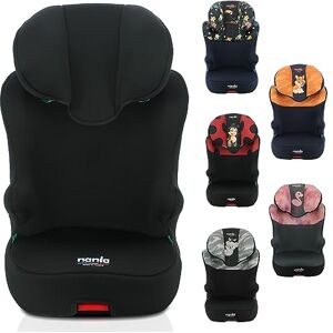 nania – Siège auto Rehausseur fixations isofix START I FIX 106-140 cm R129 i-Size – Pour les enfants de 5 à 10 ans – Têtière réglable en hauteur – Base inclinable – Fabrication Française (Access noir) - Publicité