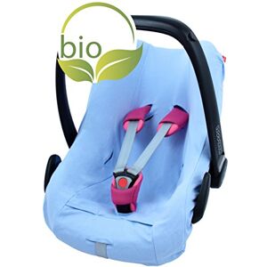 ByBoom ® Housse d'été, housse de protection, housse universelle pour coques bébé coton 100% BIO; s'adapte universellement aux coques bébé et sièges auto par ex. Maxi-Cosi; NOUVEAUTÉ, Colour:Bleu - Publicité