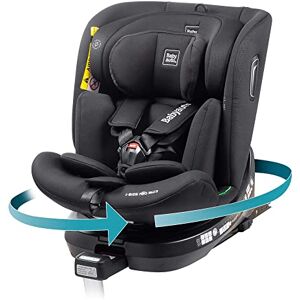 Babyauto Siège auto pour bébé Aitana pivotant 360° ISOFIX pied de support Siège auto pour enfants groupe 0+/1/2/3 (0-36 kg/0-12 ans) siège auto avec iSize ceinture de sécurité à 5 points noir - Publicité