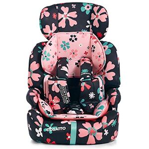 Cosatto Zoomi Car Seat Group 1 2 3, 9-36 kg, 9 Months-12 years, Side Impact Protection, Forward Facing (Paper Petals) - Publicité