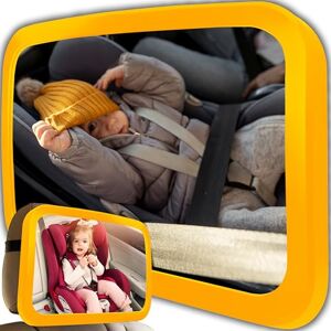 Retoo Miroir Voiture Bébé retroviseur Miroir de voiture pour enfant Rétroviseur de voiture pour une conduite sûre Rétroviseur de voiture pour coque bébé Miroir de siège auto - Publicité