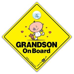 BABY iwantthatsign.com Grandson On Board, Grandson On Board, panneau bébéà bord, petit-enfant voiture Panneau, en voiture, fenêtre de voiture Panneau, panneau bébé - Publicité