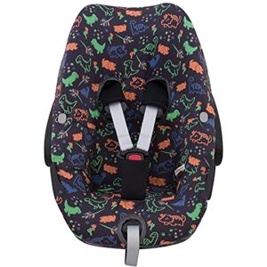 JYOKO Kids Housse pour siège Auto bébé en Coton Compatible avec Maxi COSI Pebble 360 Y FamilyFix 360 (Happy Dino) - Publicité