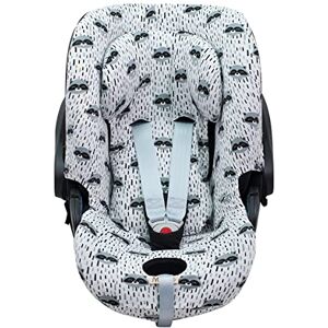 JYOKO KIDS Housse pour siège auto bébé en coton Compatible avec Cybex Aton Cloud-Q-M-2-4-5 (CLOUD Q-M, Raccoon) - Publicité