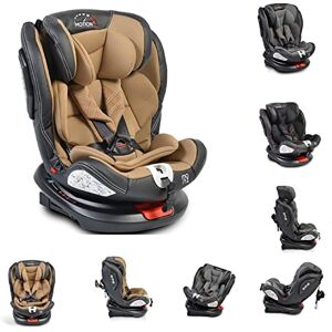 Moni Siège auto enfant  Motion 0-36kg groupe 0/1/2/3 pivotant inclinaison 165° Isofix, coloris:beige - Publicité