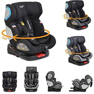 Moni siège enfant Colonel 0-36kg groupe 0/1/2/3 pivotant inclinaison 165° Isofix, coloris:noires - Publicité