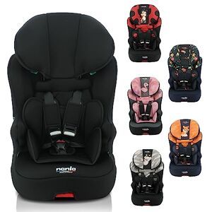 nania Siège auto fixations isofix RACE I FIX 76-140 cm R129 i-Size – Pour les enfants de 3 à 10 ans Appuie-tête réglable en hauteur Base inclinable Fabrication Française (Access noir) - Publicité