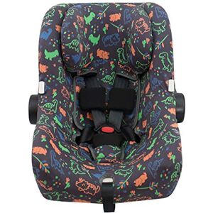 JYOKO KIDS Housse pour siège auto bébé en coton compatible avec Bugaboo Nuna by turtle (Happy Dino) - Publicité