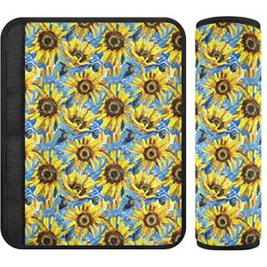 innewgogo Lot de 2 housses de siège de voiture pour bébé et enfant Motif tournesols aquarelle - Publicité