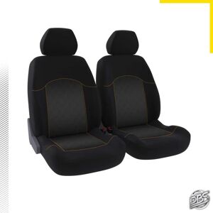 DBS Housse de siège universelle Kit avant : 2 sièges (avant) - Maille polyester et mesh Orange (Ref: 01012033)