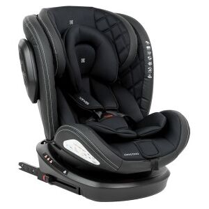 Kikka Boo Kikkaboo Seggiolino Auto 0-36 kg STARK ISOFIX BLACK Girevole 360 Â°