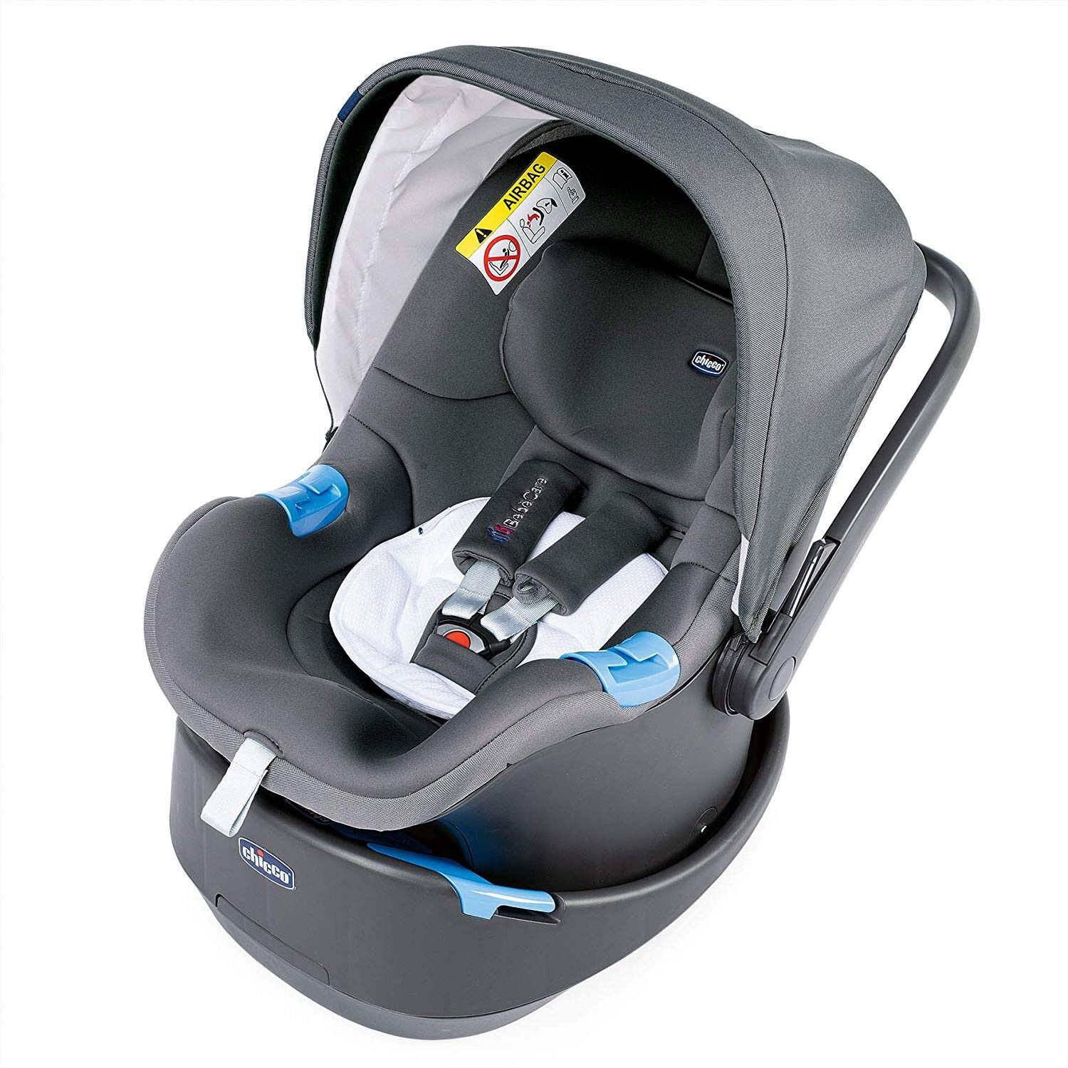 Chicco Seggiolino Auto Chicco Oasys 0+ Up BebèCare Anti-Abbandono Cool Grey