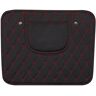 Congin Autostoel Anti-Kick Beschermmatten voor Peugeot 308 hayon 2013-2021, Lederen Waterdichte Autostoel Anti-kick Pads Auto-Interieuraccessoires,A/Black-Red line-A/Short