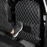 EASHAN Autostoel Anti Kick Mat voor Cadillac LYRIQ 2022-2023, Premium Beschermt Tegen Slijtage Geurvrije Auto-Accessoires,B/blackbeige