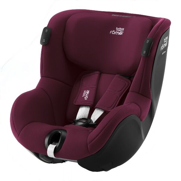 Britax  bilstol, dualfix Isense U/base, småbarnstol - Burgundy Red