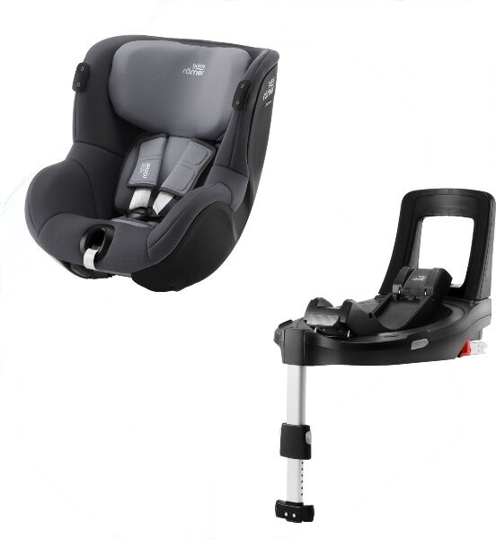 Britax  bilstol, Dualfix Isense M/base, småbarnstol - Midnight Grey