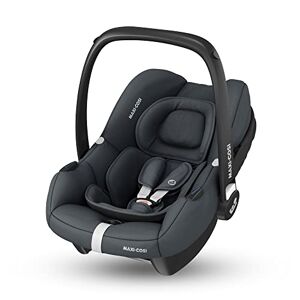 8558750302 Maxi-Cosi CabrioFix i-Size, Baby Car Seat, 0–12 Months, Max. 12kg, Lightweight Car Seat Newborn (3.2kg), Large Sun Canopy, Extra Padded Seat, Fits most Maxi-Cosi Pushchairs, Essential Graphite