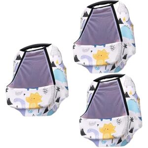 ibasenice 3pcs Baby Carrier Cover Baby Stroller Cover Pushchair Rain Cover Carseat Stroller Netting Cover Car Seat Coat Pram Snow Cover Stroller Weather Shield Boy Newborn Canopy Polyester