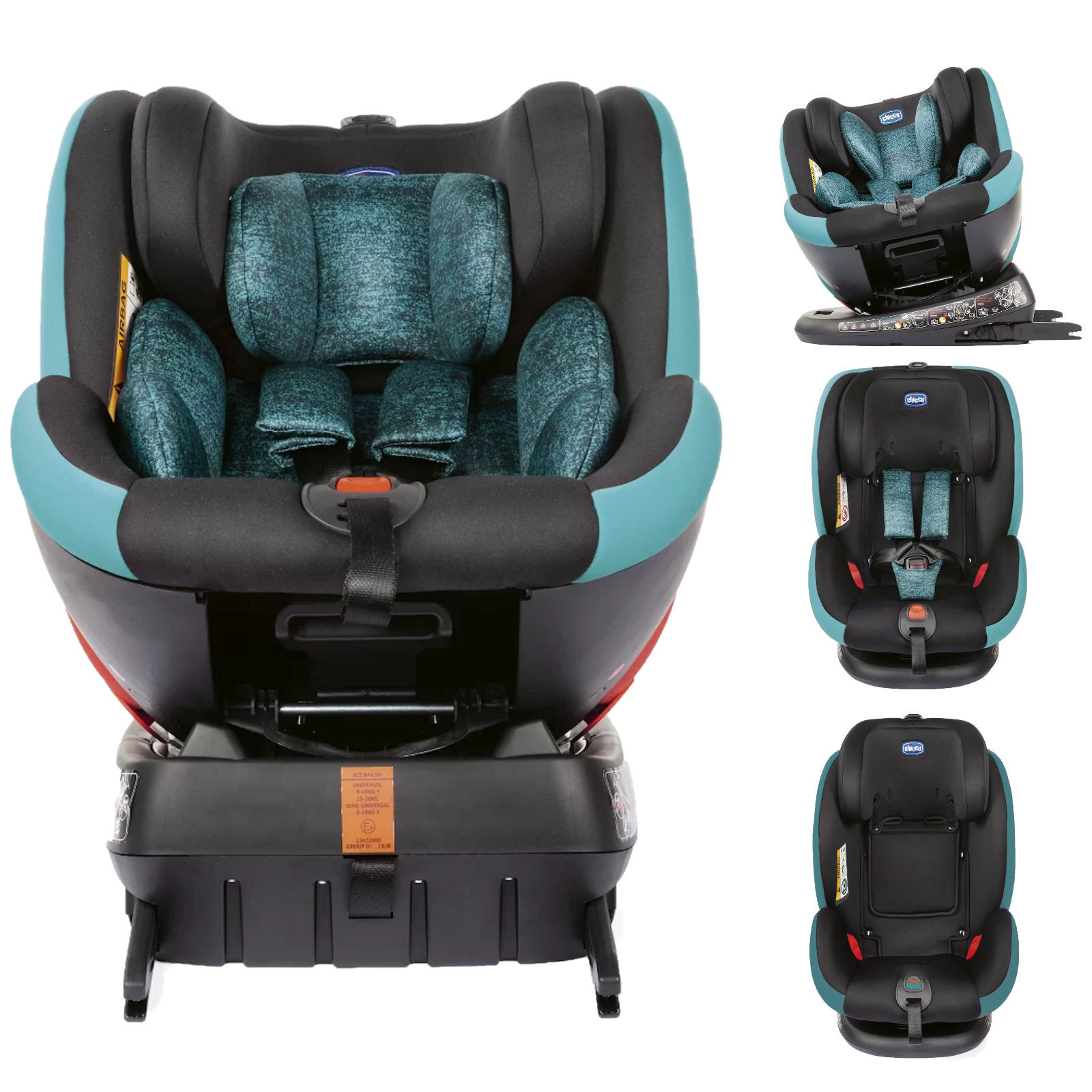 Chicco Seat4fix Group 0+/1/2/3 360Â° Spin Infant ISOFIX Car Seat - Octane Blue
