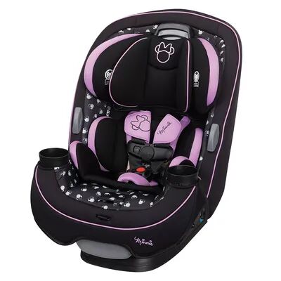 Disney s Minnie Mouse Midnight Minnie Grow and Go 3-in-1 Convertible Car Seat with 1-Hand Adjust, Multicolor