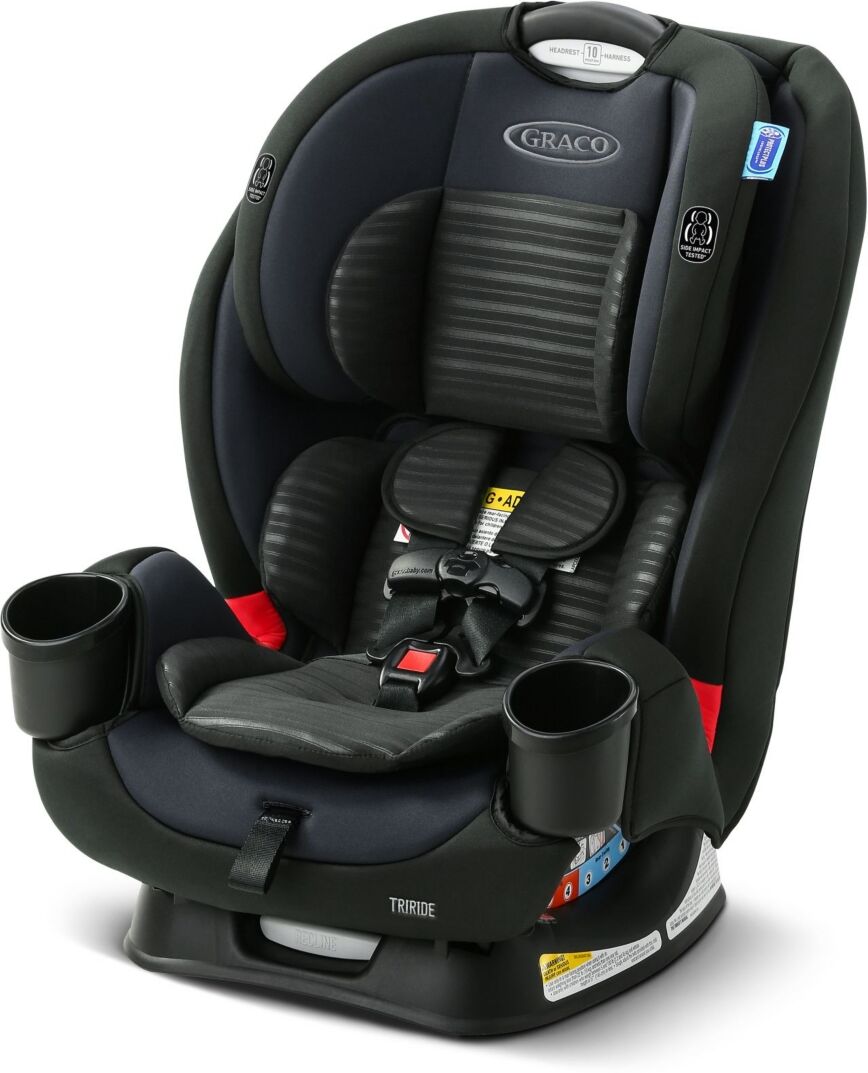 Graco TriRide 3-in-1 Car Seat, Infant to Toddler Car Seat with 3 Modes - Navy