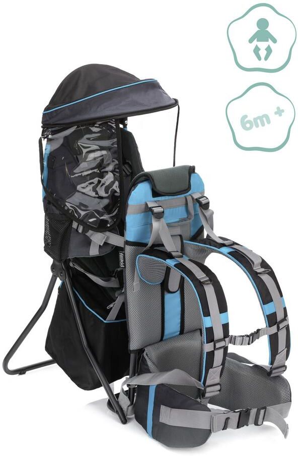 Fillikid Rückentrage Back Carrier Explorer Grau Bl.