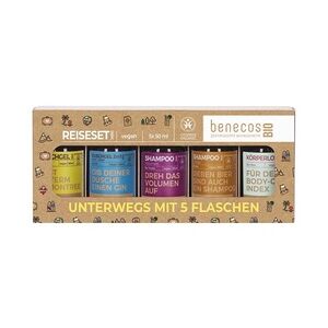 benecos Mini-Reiseset - Unterwegs mit 5 Flaschen Körperpflegesets