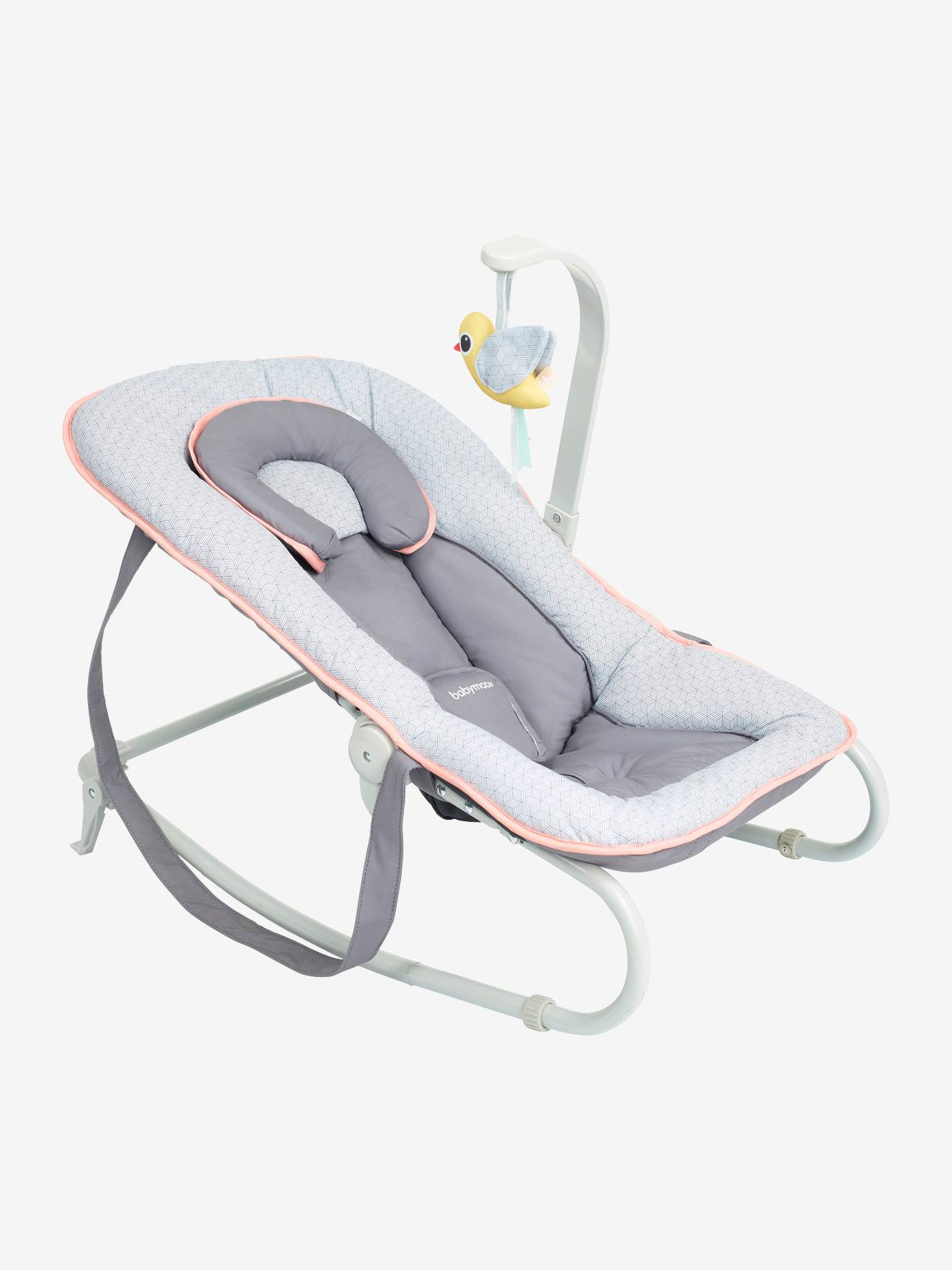 Babymoov Babywippe mit Spielzeug „Graphik" BABYMOOV® grau/pfirsich