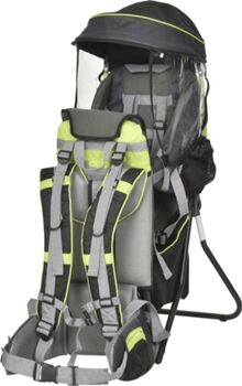 HOMCOM Mochilas Portabebés HOMCOM (+6 Meses - Carga 18 kg - Verde)