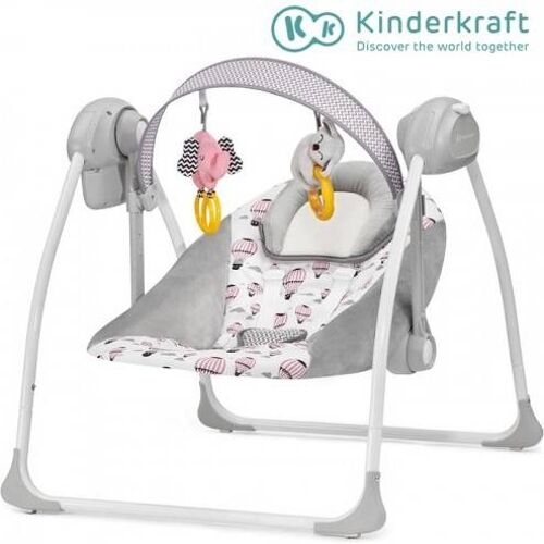 KINDERKRAFT Tumbona de Balancín KINDERKRAFT Flo Rosa