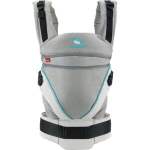 manduca Porte-bebe dorsal ventral XT Cotton gris/bleu ocean