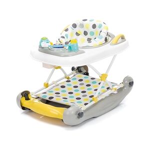 fillikid Trotteur youpala bébé pois jaune/gris