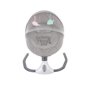 Transat Balancelle Electrique pour Bébé à 9KG avec Télécommande 5  Amplitudes de Vibration Minuterie 10 Musique Bluetooth/USB - Costway